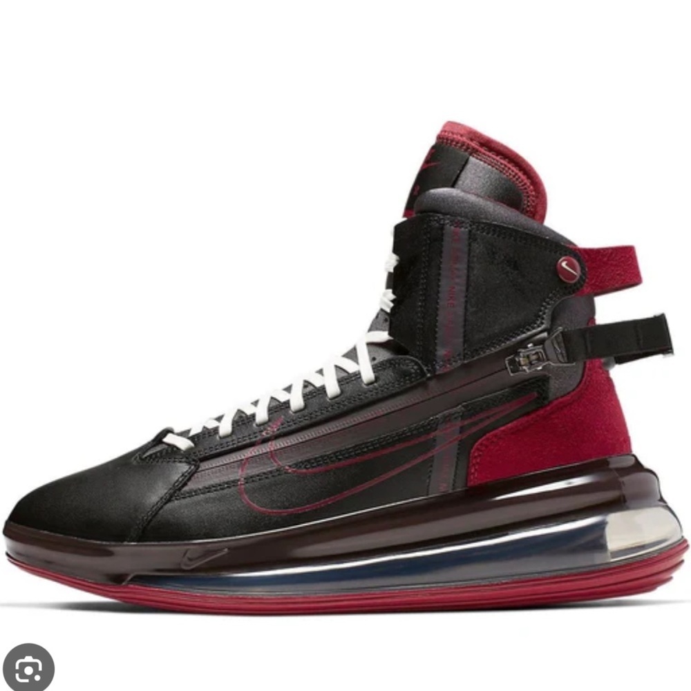 NWOB Nike Air Max 720 Saturn’s basketball shoes red and black